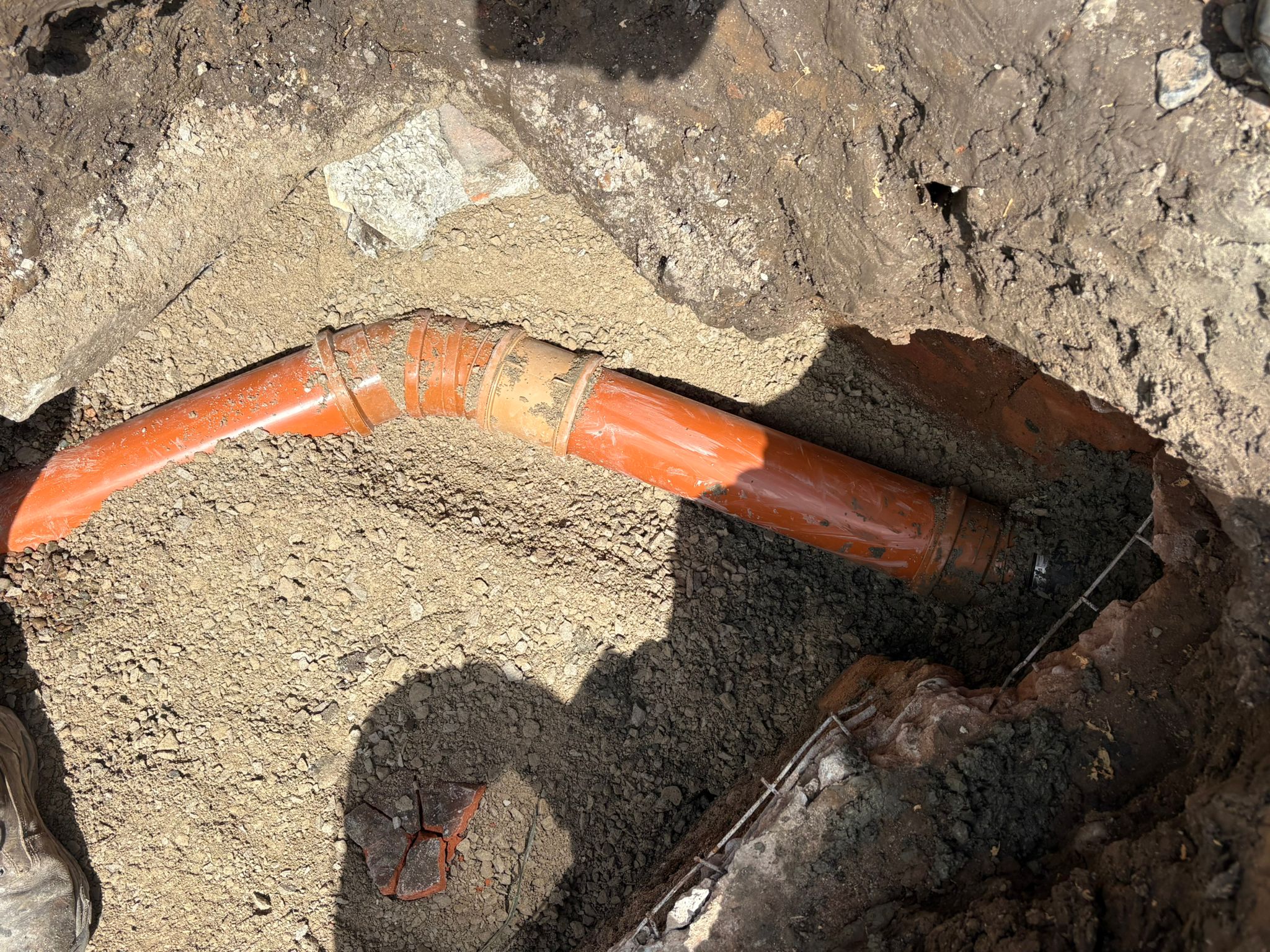 Preston septic tank drainage repair and cracked pipe excavation